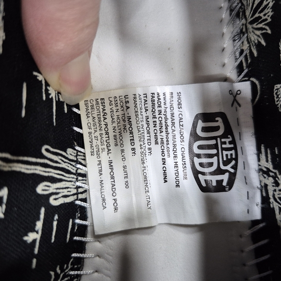 Hey Dude Wendy Peak Woven shoes women's 5 charcoal gray platform slip on loafer - Picture 11 of 12